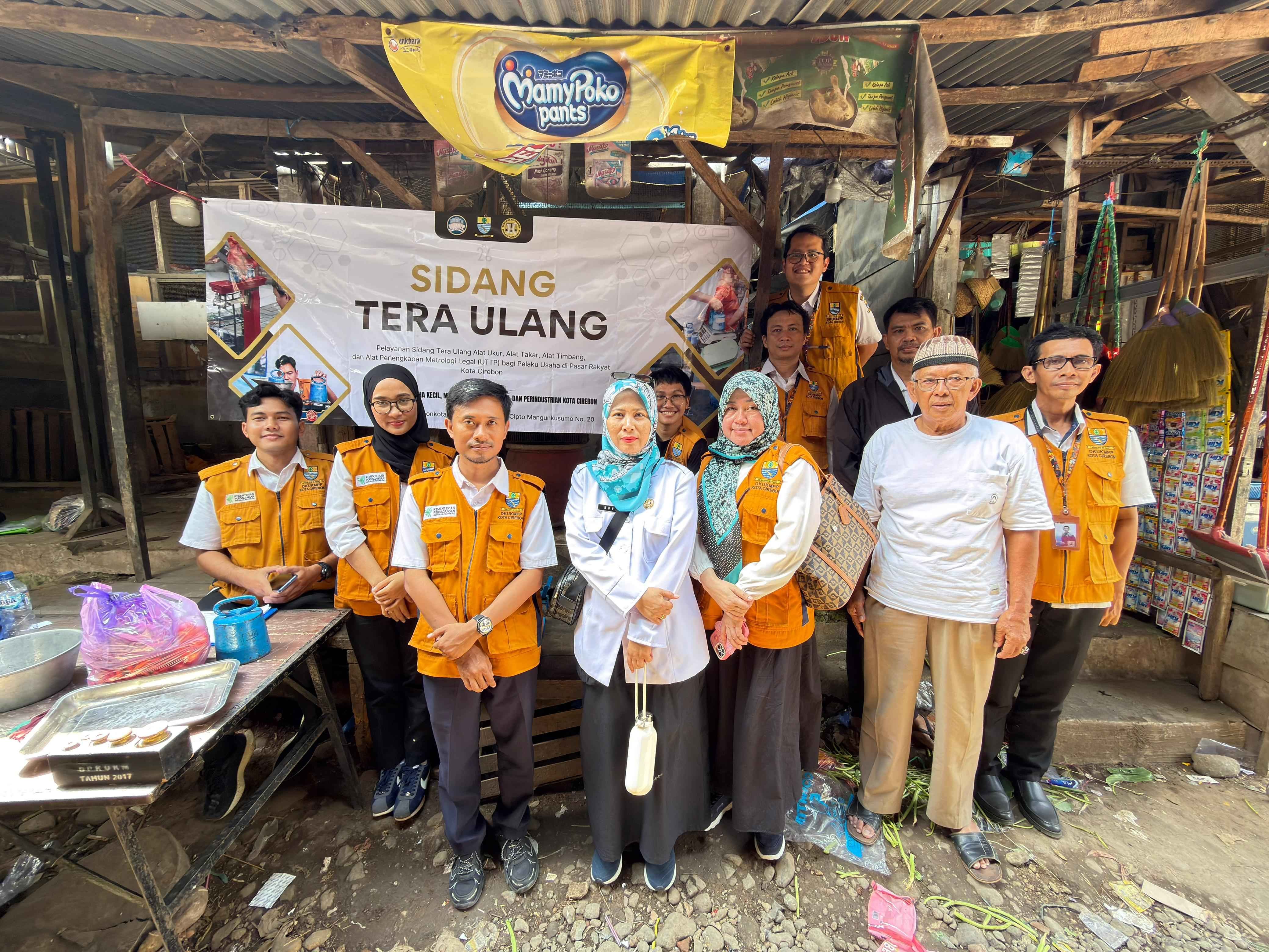 Bidang Kemetrologian Gelar Sidang Tera Ulang Hari Pertama di Pasar Harjamukti