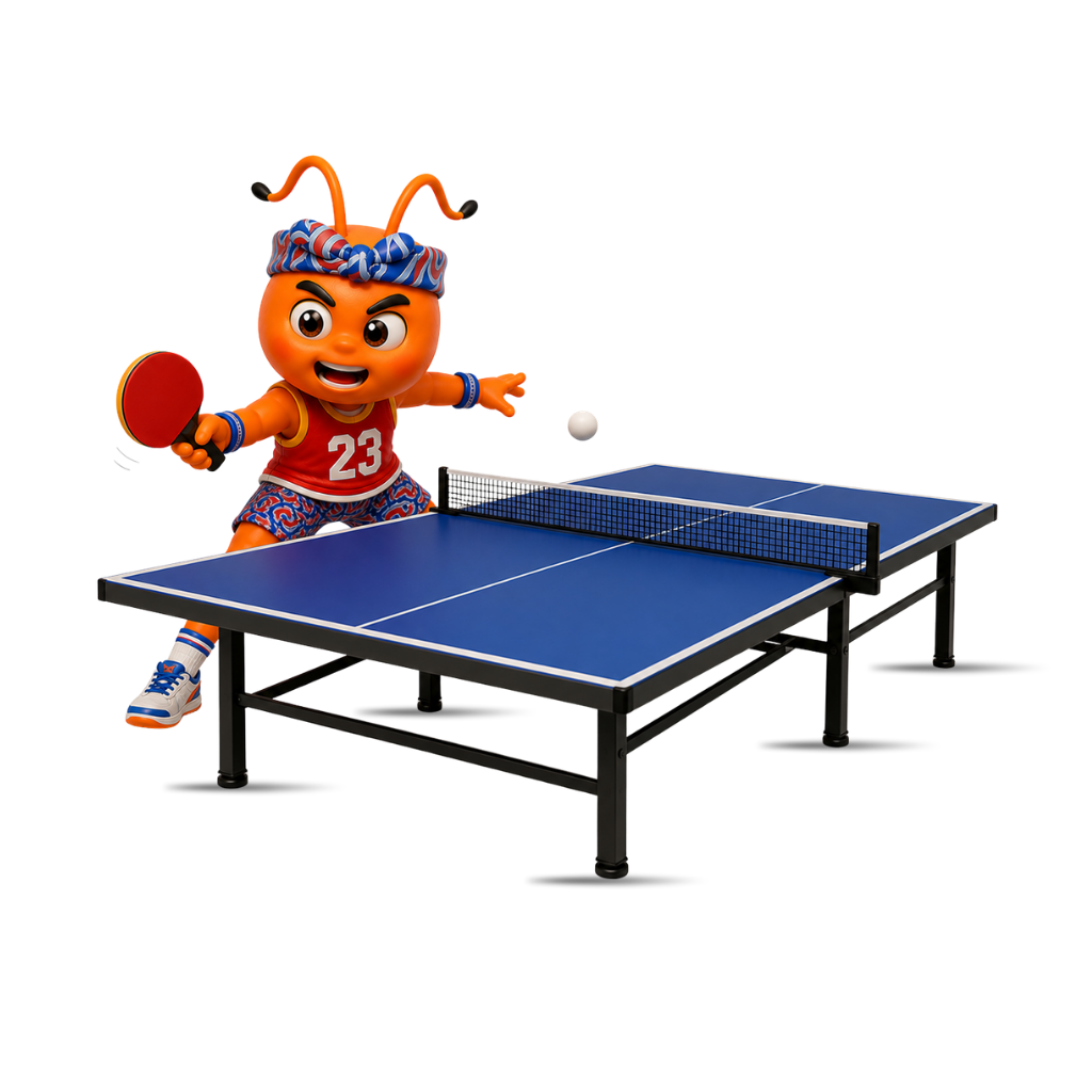 Ilustrasi Cabor Tenis Meja