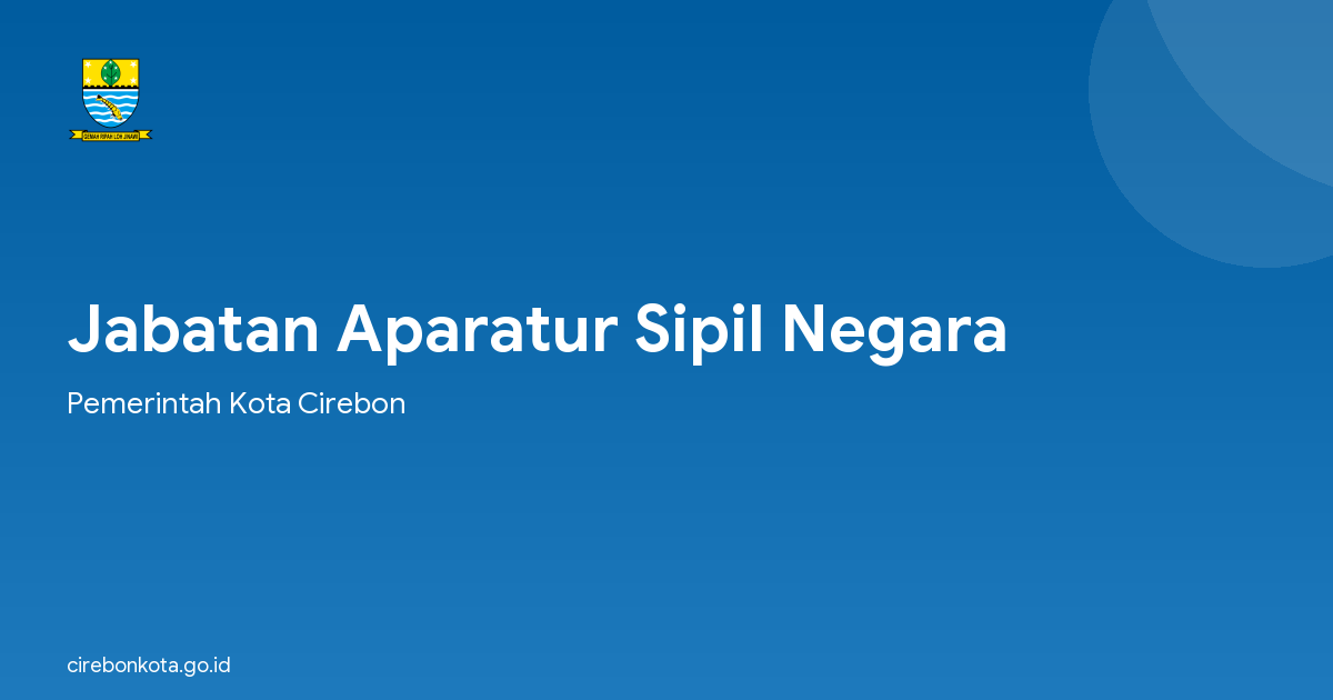Jabatan Aparatur Sipil Negara