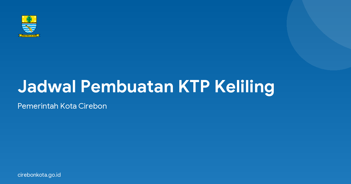 Jadwal Pembuatan KTP Keliling
