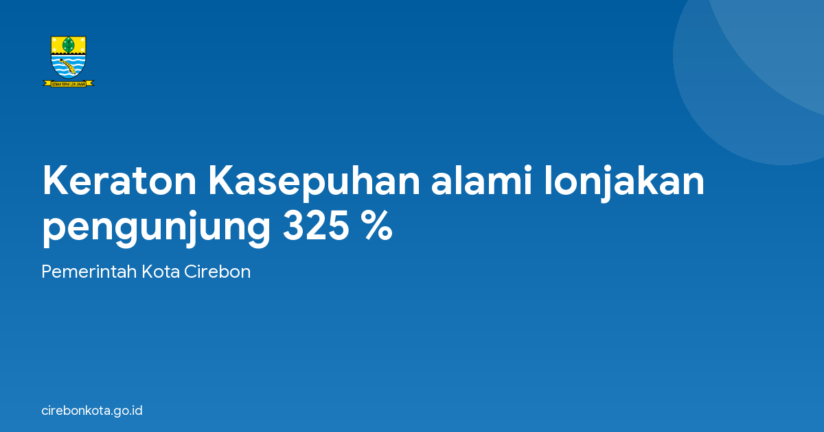 Keraton Kasepuhan alami lonjakan pengunjung 325 %