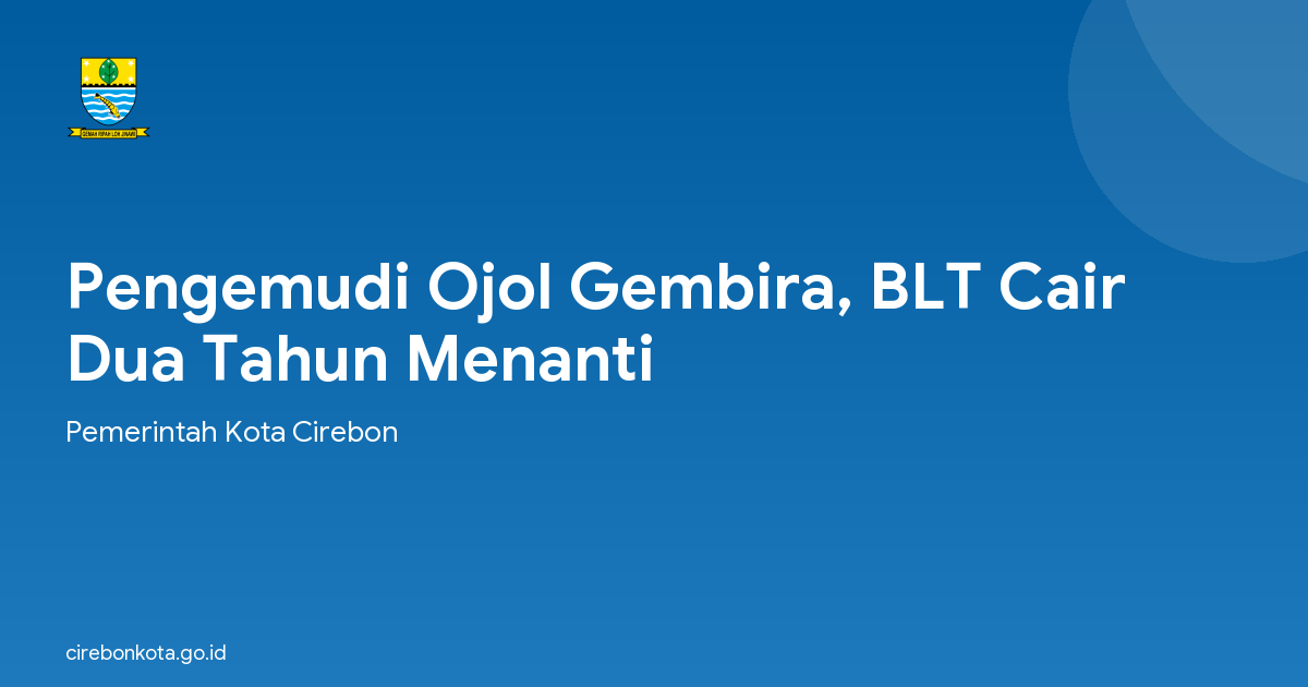 Pengemudi Ojol Gembira, BLT Cair Dua Tahun Menanti