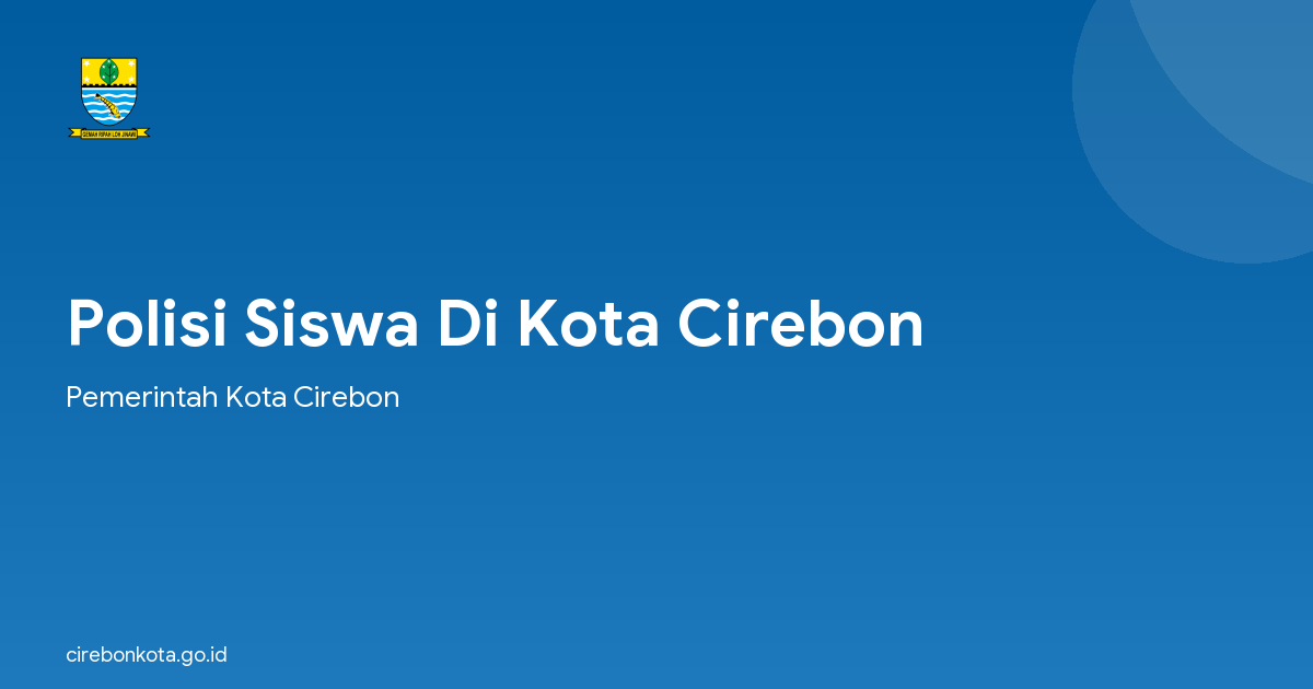 Polisi Siswa Di Kota Cirebon