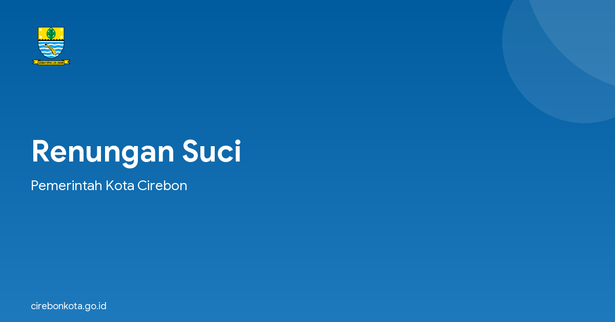Renungan Suci