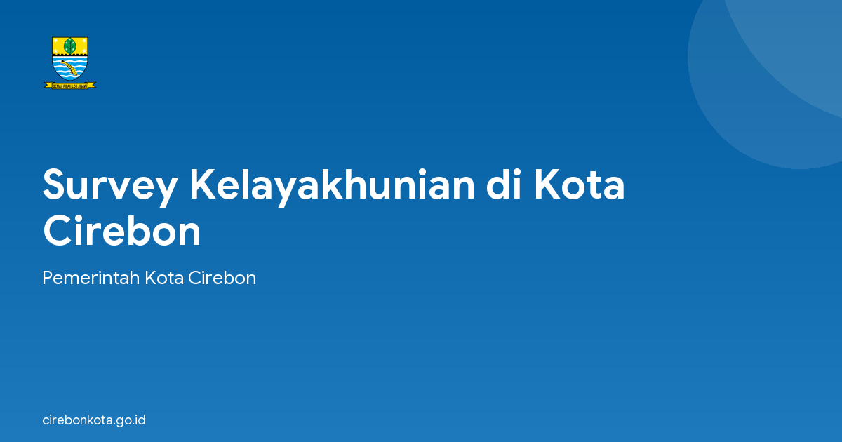 Survey Kelayakhunian di Kota Cirebon