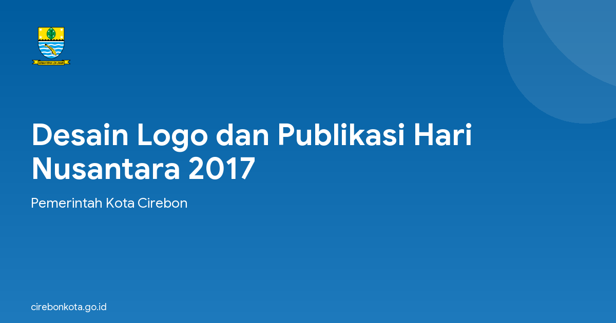 Desain Logo dan Publikasi Hari Nusantara 2017
