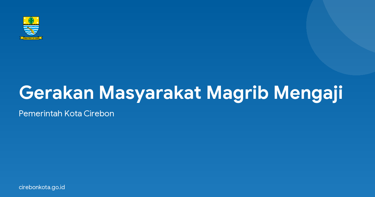 Gerakan Masyarakat Magrib Mengaji