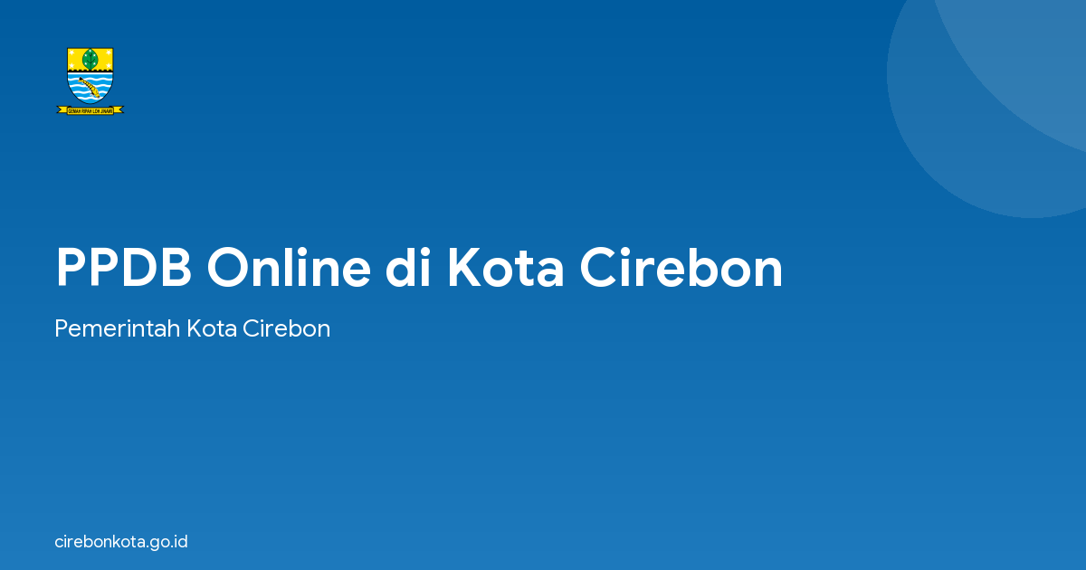 PPDB Online di Kota Cirebon