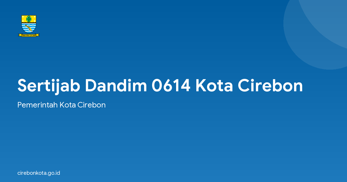 Sertijab Dandim 0614 Kota Cirebon