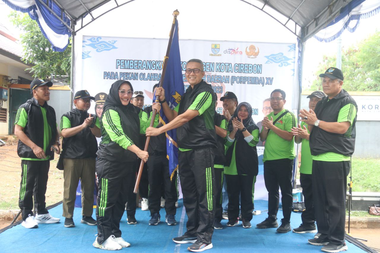 Jalin Silaturahmi, Pemda Kota Cirebon Senam Bersama dan Ikut PORPEMDA ke-15 Jabar