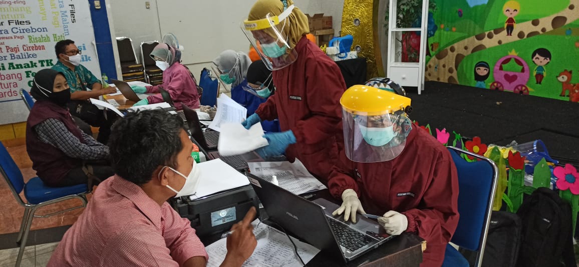 Giliran Wartawan Dapatkan Vaksin Covid-19 di Kota Cirebon