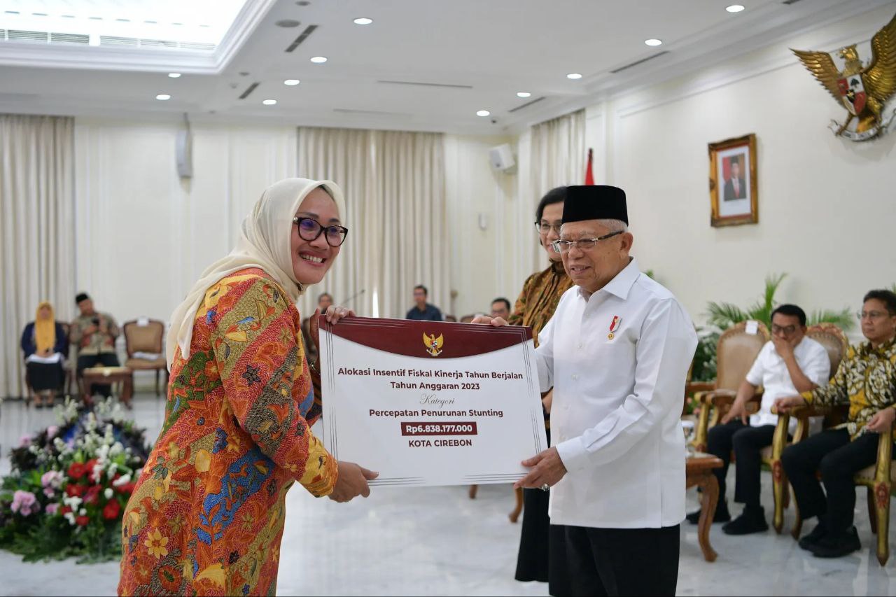 Kota Cirebon Mendapatkan Insentif Fiskal Kategori Kinerja Penurunan Stunting