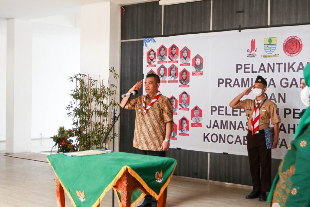 Wali Kota Cirebon Lepas 16 Anggota Pramuka untuk Ikuti Jambore Nasional 2022