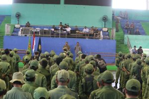 1340 ORANG PASUKAN LINMAS SIAP MENGAMANKAN JALANNYA PEMILU GUBERNUR JABAR DAN WALI KOTA CIREBON