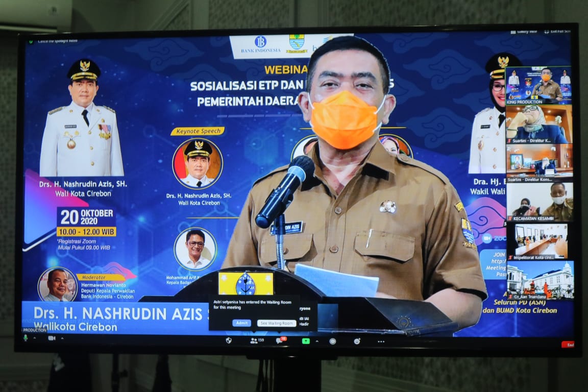 Wali Kota Minta ASN di Kota Cirebon Sosialisasikan Transaksi Non Tunai Untuk Cegah Covid-19