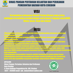 SELAYANG PANDANG RUMAH POTONG HEWAN DPPKP, PEMERINTAH DAERAH KOTA CIREBON