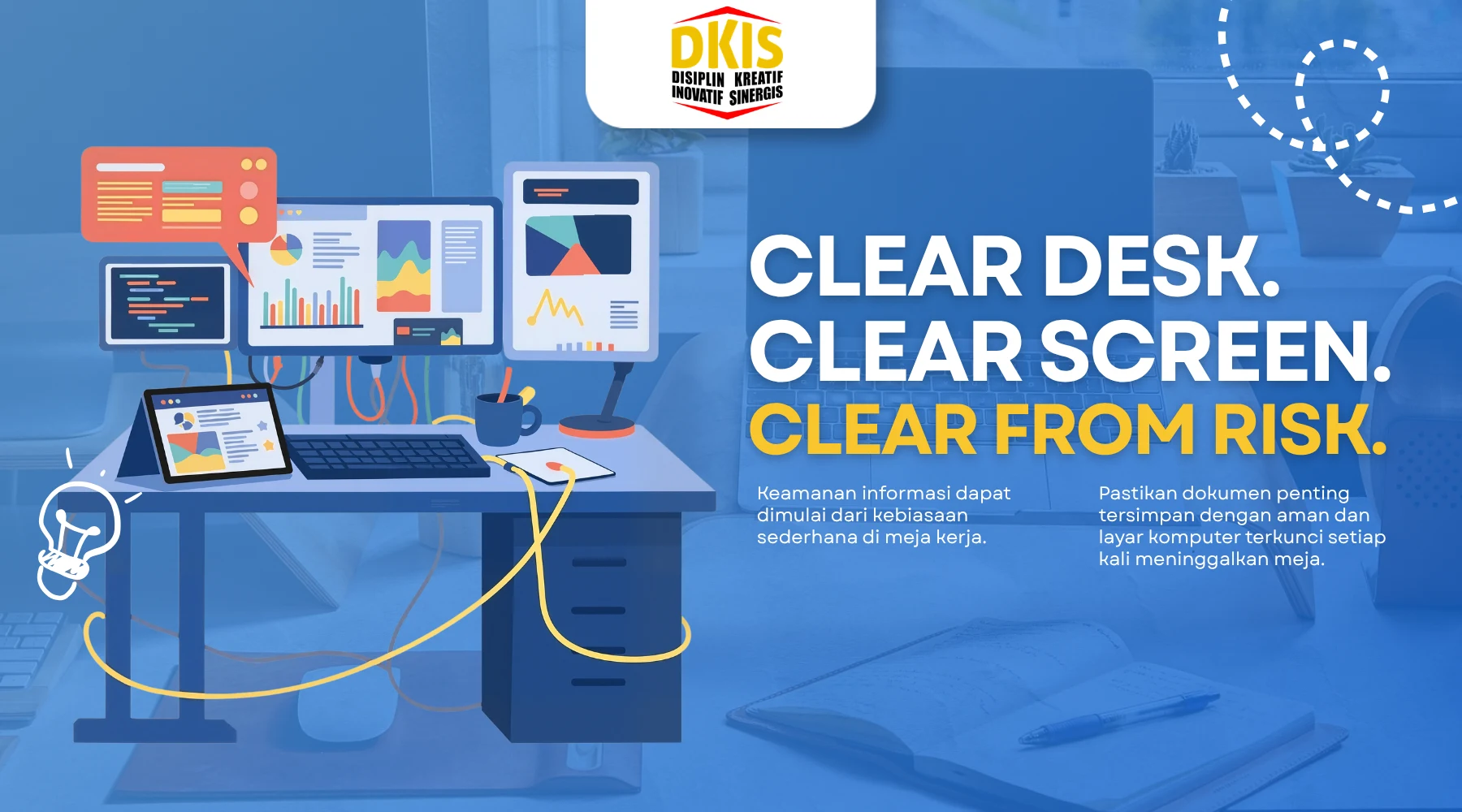 Sebelum Beranjak dari Meja Kerja, Pastikan Clear Desk dan Clear Screen