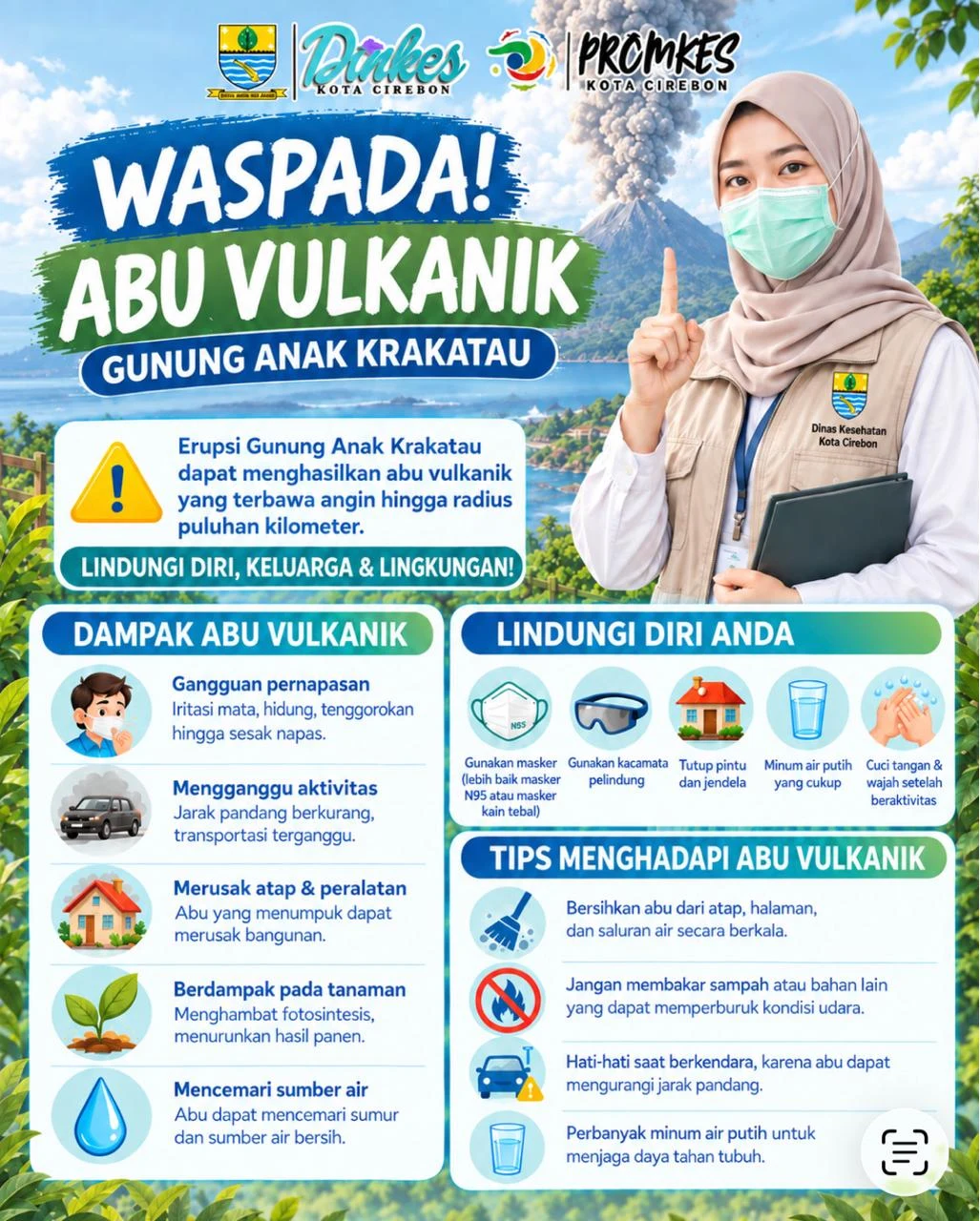 WASPADA ABU VULKANIK GUNUNG ANAK KRAKATAU